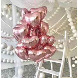 Опция Букет кульок "Серця Рожеве Золото" – фото 15