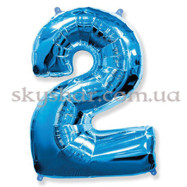Опция Фольгированная цифра "2" Синяя – фото 8