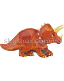 Фольгированный шар "Динозавр Трицератопс коричневый" – фото 2 Фольгированный шар "Динозавр Трицератопс коричневый" – фото 2