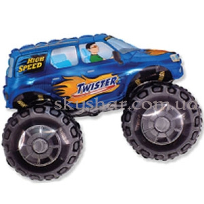 Фольгированный шар "Внедорожник Синий" – фото 1 Фольгированный шар "Внедорожник Синий" – фото 1