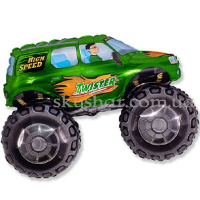 Фольгована кулька "Позашляховик Зелений" – фото 1