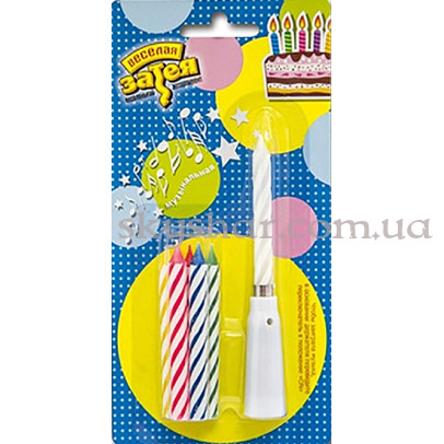 Свічка для торта музична 1+5 – фото 1