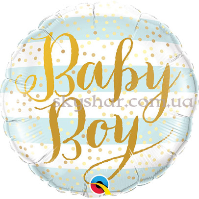 Фольгована кулька коло "Baby Boy" – фото 1 Фольгована кулька коло "Baby Boy" – фото 1