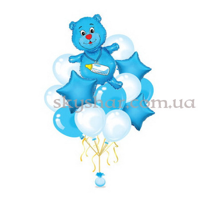 Набір кульок "Ведмедик для малюка (хлопчик)" – фото 1