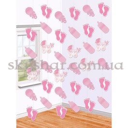 Опция Гирлянда на выписку из роддома девочке BABY GIRL 6 шт. – фото 1 Опция Гирлянда на выписку из роддома девочке BABY GIRL 6 шт. – фото 1