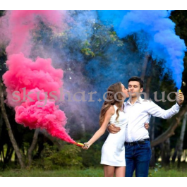 Цветной дым для гендер пати (Голубой) – фото 2