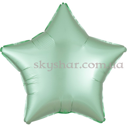 Фольгированный шар "Звезда мятная Сатин" 46 см – фото 1