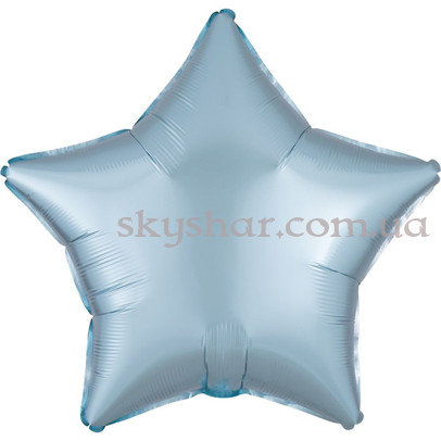 Фольгированный шар "Звезда светло голубая Сатин" 46 см – фото 1