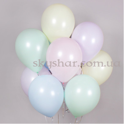 Гелієві кульки Макарун асорті (28 см) – фото 1