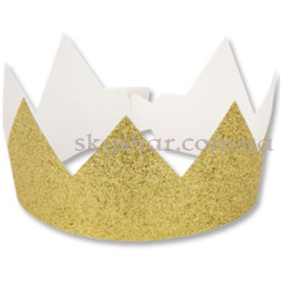 Корона блеск золото 6 шт. – фото 1 Корона блеск золото 6 шт. – фото 1