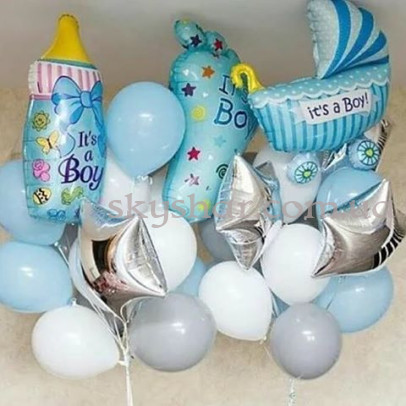 Набор шаров "Welcome Boy" – фото 1 Набор шаров "Welcome Boy" – фото 1