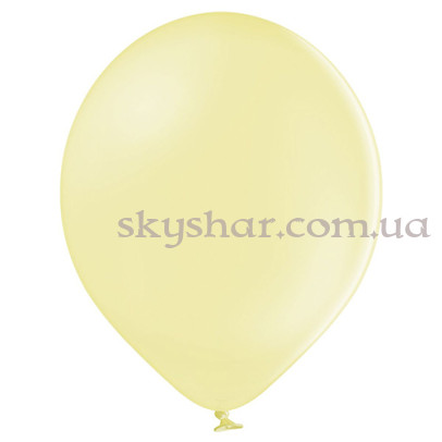 Кулька з гелієм Макарун блідо-жовтий (28 см) – фото 1