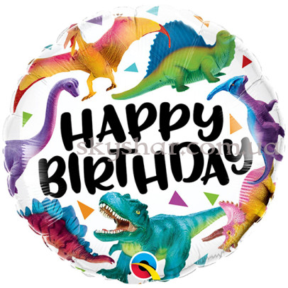 Фольгированный шар "Happy B-Day Мир динозавров" – фото 1