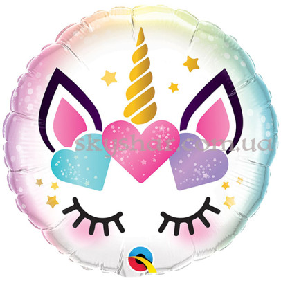 Фольгована кулька коло "Кішка-Єдиноріг" – фото 1 Фольгована кулька коло "Кішка-Єдиноріг" – фото 1