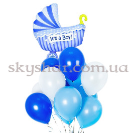 Опция Набор шаров "Коляска Мальчик" – фото 15 Опция Набор шаров "Коляска Мальчик" – фото 15