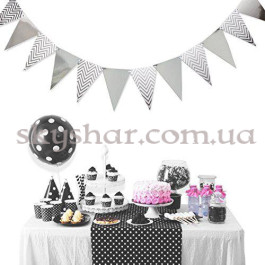 Гирлянда-растяжка Серебро  Полоска 3 м – фото 14