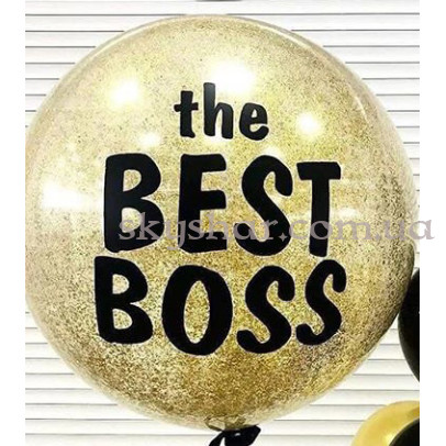 Шар 70 см с Вашей надписью и конфетти – фото 1