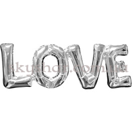 Опция Шары-буквы "LOVE" Silver Воздух 60 см – фото 21
