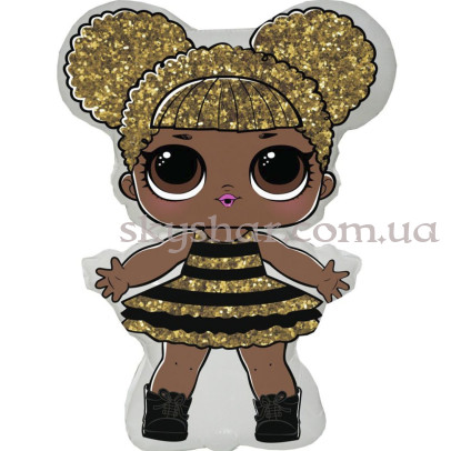 Фольгована кулька фігура "Лялька ЛОЛ Квін Бі" – фото 1