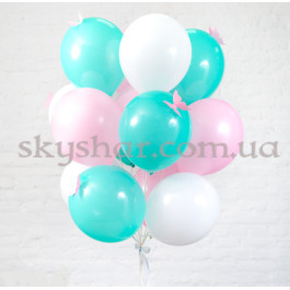 Опция Зв'язка з 15 кульок з метеликами Ніжна – фото 13