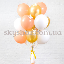 Опция Зв'язка з 15 кульок з метеликами Золота – фото 24