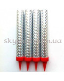 Свічки Салют на торт 4 шт. 12 см Срібло – фото 2