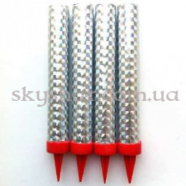 Опция Свічки Салют на торт 4 шт. 12 см Срібло – фото 25