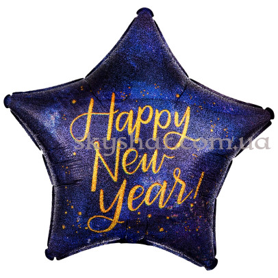 Фольгована кулька "Новий Рік Нічна зірка" – фото 1 Фольгована кулька "Новий Рік Нічна зірка" – фото 1