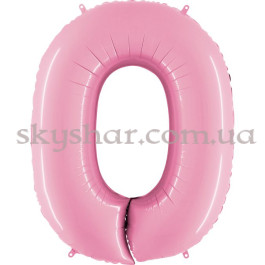 Опция Фольгированная цифра "0" Розовая – фото 1 Опция Фольгированная цифра "0" Розовая – фото 1