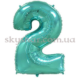 Опция Фольгована цифра "2" Бірюзова – фото 27