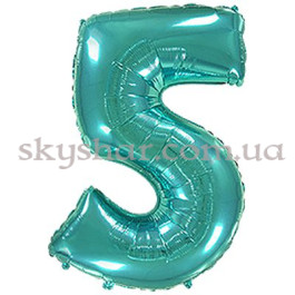 Опция Фольгована цифра "5" Бірюзова – фото 7 Опция Фольгована цифра "5" Бірюзова – фото 7