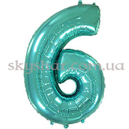 Опция Фольгована цифра "6" Бірюзова – фото 8 Опция Фольгована цифра "6" Бірюзова – фото 8
