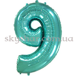 Опция Фольгована цифра "9" Бірюзова – фото 11 Опция Фольгована цифра "9" Бірюзова – фото 11