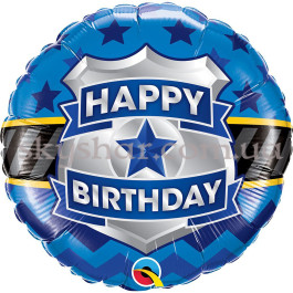 Опция Фольгована кулька "Happy B-Day Жетон поліцейского" – фото 6