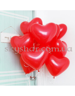 Опция Гелиевые шары "Сердечки" Красные (30 см)  – фото 1