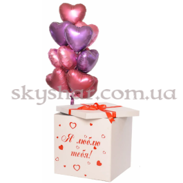 Опция Коробка сюрприз с шарами "Я люблю тебя!" – фото 3