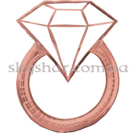 Опция Фольгована кулька "Обручка Рожеве Золото" – фото 19