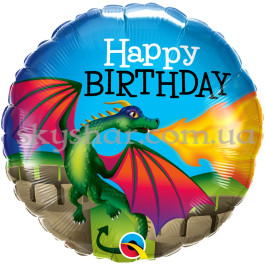 Опция Фольгированный шар "Happy B-Day Дракон" – фото 3