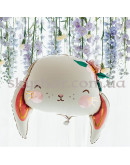 Фольгована кулька "Милий кролик з квіточкою" – фото 3