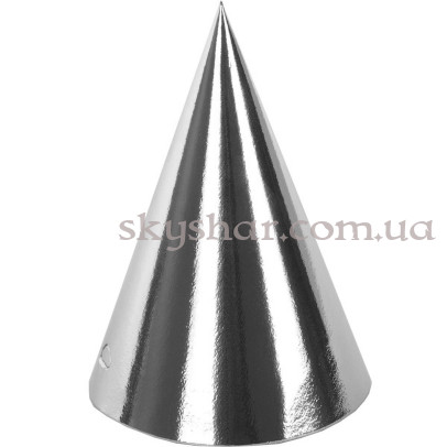 Ковпак фольгований срібний 6 шт. – фото 1