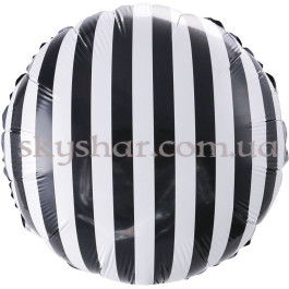 Опция Фольгированный шар круг "Полосы Черные" – фото 8 Опция Фольгированный шар круг "Полосы Черные" – фото 8
