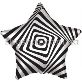 Опция Фольгированный шар Звезда "Иллюзия Черно-Белая" 46 см – фото 3 Опция Фольгированный шар Звезда "Иллюзия Черно-Белая" 46 см – фото 3