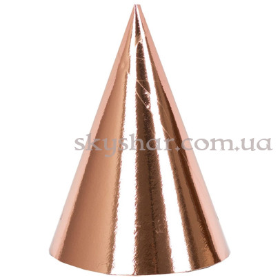 Ковпак фольгований Рожеве Золото 6 шт. – фото 1