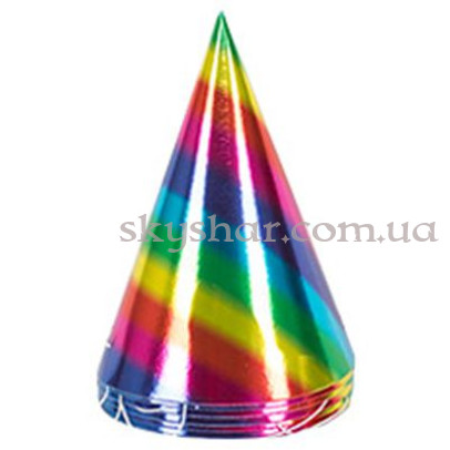 Ковпак фольгований Веселка 6 шт. – фото 1