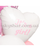 Коробка сюрприз з кульками для визначення статі дитини "Boy or Girl" Gender Party Дівчинка – фото 3