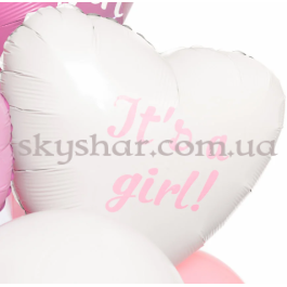 Коробка сюрприз з кульками для визначення статі дитини "Boy or Girl" Gender Party Дівчинка – фото 8