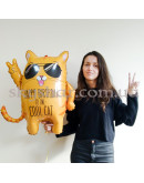 Фольгированный шар фигура "Крутой Кот Happy Birthday" – фото 3 Фольгированный шар фигура "Крутой Кот Happy Birthday" – фото 3
