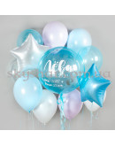 Набір кульок із метрикою на виписку з пологового будинку "Baby Blue" – фото 2