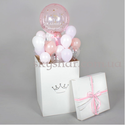 Коробка сюрприз с шарами "Принцесса" – фото 1