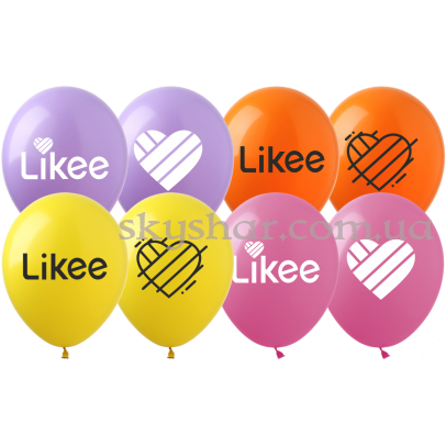 Гелиевые шары "Likee" (Лайки) (30 см) – фото 1